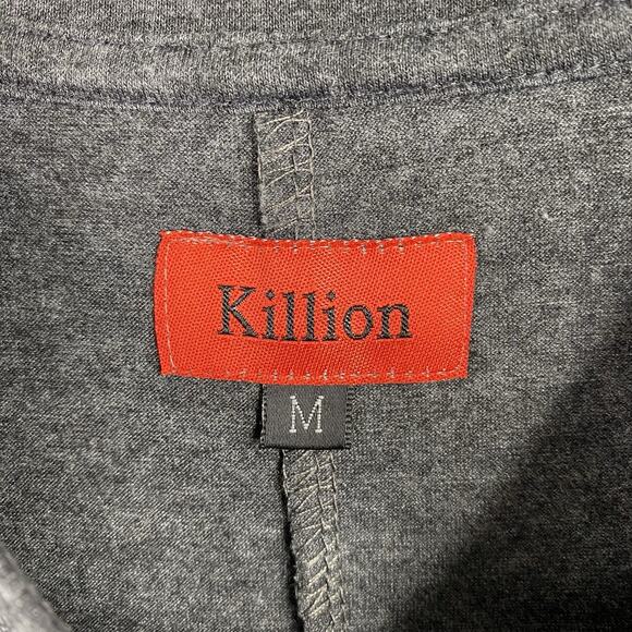 Killion Mens T Shirt Sz M Gray Short Sleeve Crew Neck Classic Minimalist Cotton - Picture 2 of 6